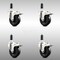 Service Caster 4 Inch 316SS Soft Rubber Swivel 1-1/8 Inch Expanding Stem Caster Set Lock Brake SCC-SS316TTLEX20S414-SRS-118-4 - alternate 1